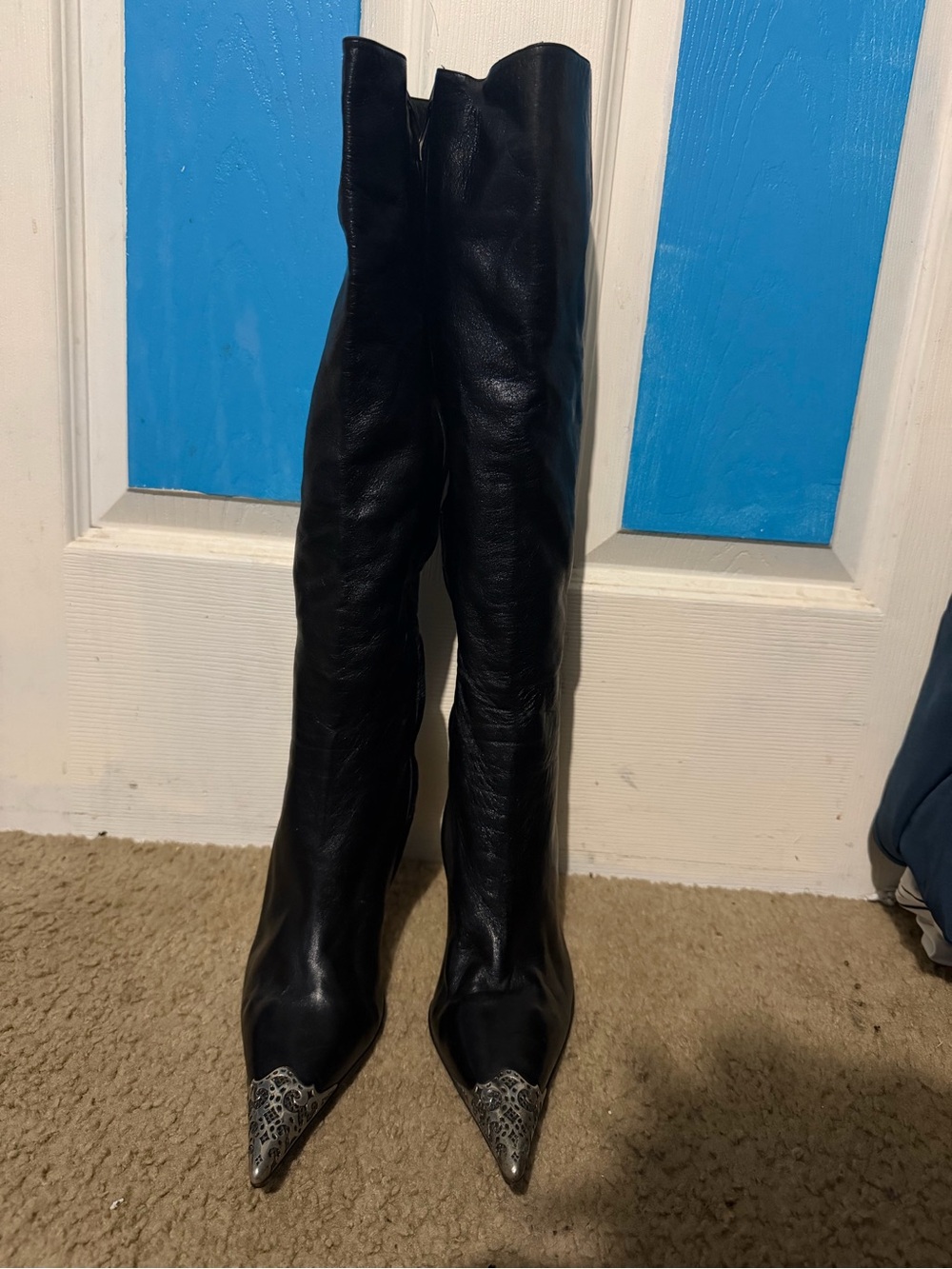 Gianmarco Lorenzi vintage Black Leather Boots